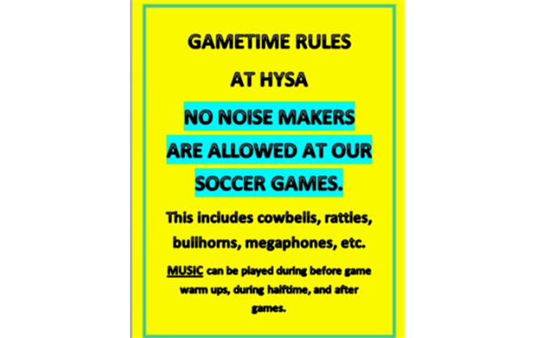 HYSA Game time rule